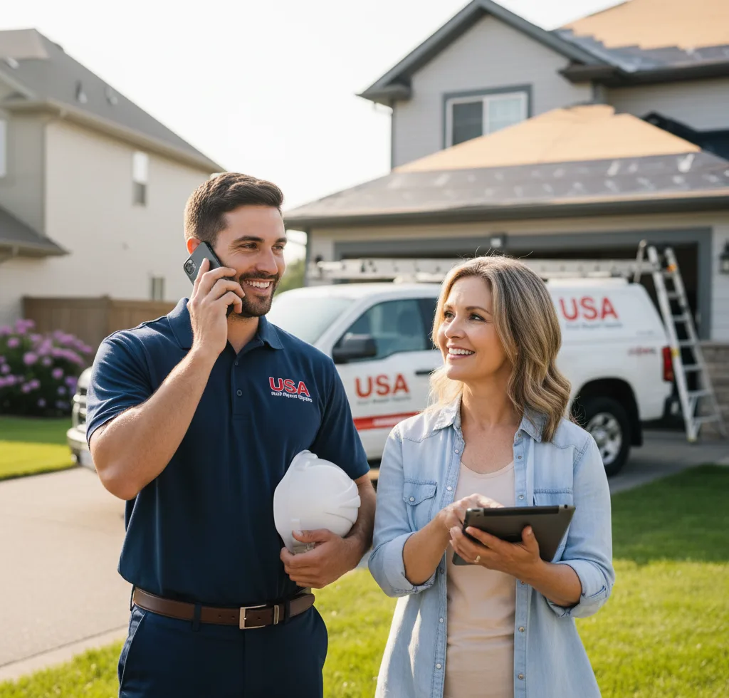USA Roof Repair Experts customer support in Cleves